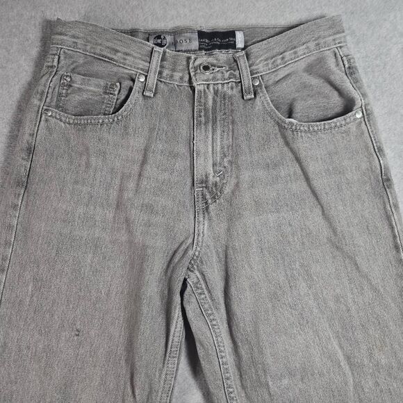 Levis Silvertab Jeans Loose Baggy 2000s y2k 29x30 Gray Washed - Picture 2 of 10